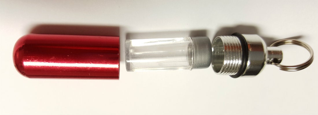TWO CREMATION URN Necklaces with Silver Roses - One Red & One Brushed Silver - Includes Two Velvet Pouches, Two Ball Chains and Fill Kit