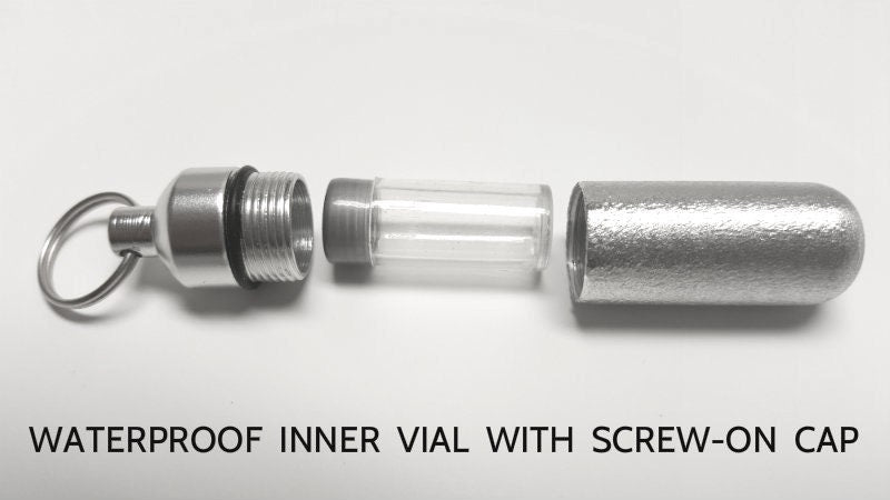 Set of TWO Brushed Silver Anointing Oil Holders with Celtic Crosses - Includes 2 Velvet Pouches, 2 Ball Chains
