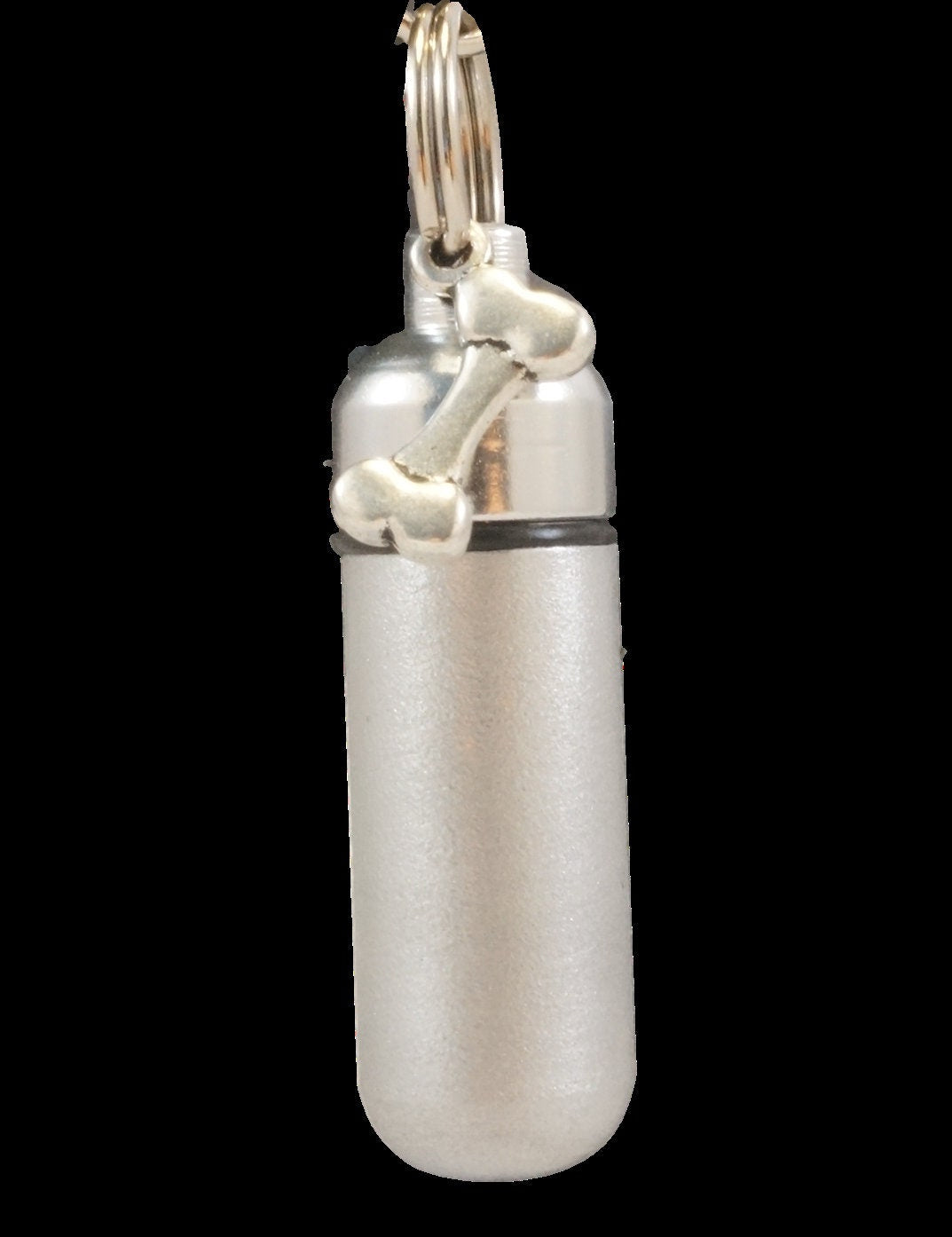 Set of 5 Brushed Silver DOG BONE Cremation Urn Necklaces w/Engraved PAWS - Pet Urn, Dog Urn, Memorial Keepsake, Urn Keepsake, Urn For Ashes