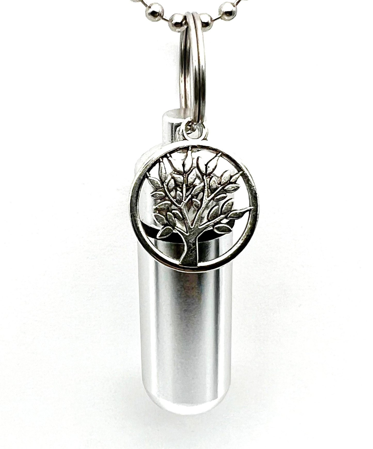 Lovely Set of FIVE Cremation Urn Necklaces with "Jerusalem Tree Of Life" - Memorial Keepsakes, Urn Jewelry, Ashes Necklace, Personalized Urn
