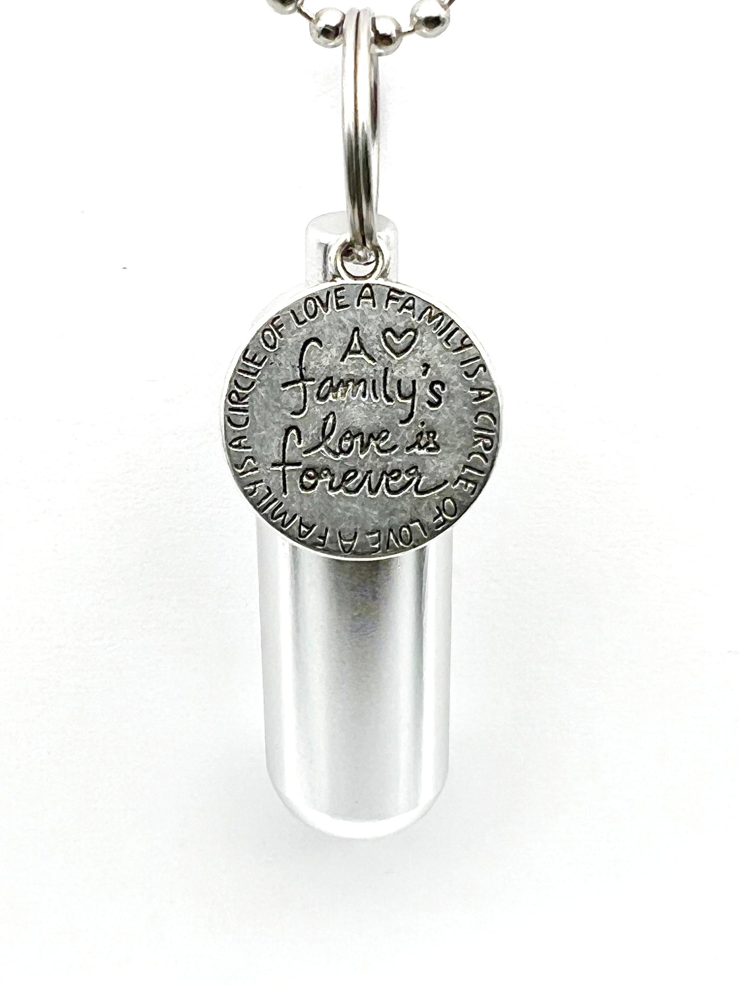 Set Of FIVE "Family Circle Of Love" Cremation Urn Necklaces, Cremation Jewelry, Urn Keepsake, Ashes Jewelry, Urn Necklace, Urn for Ashes