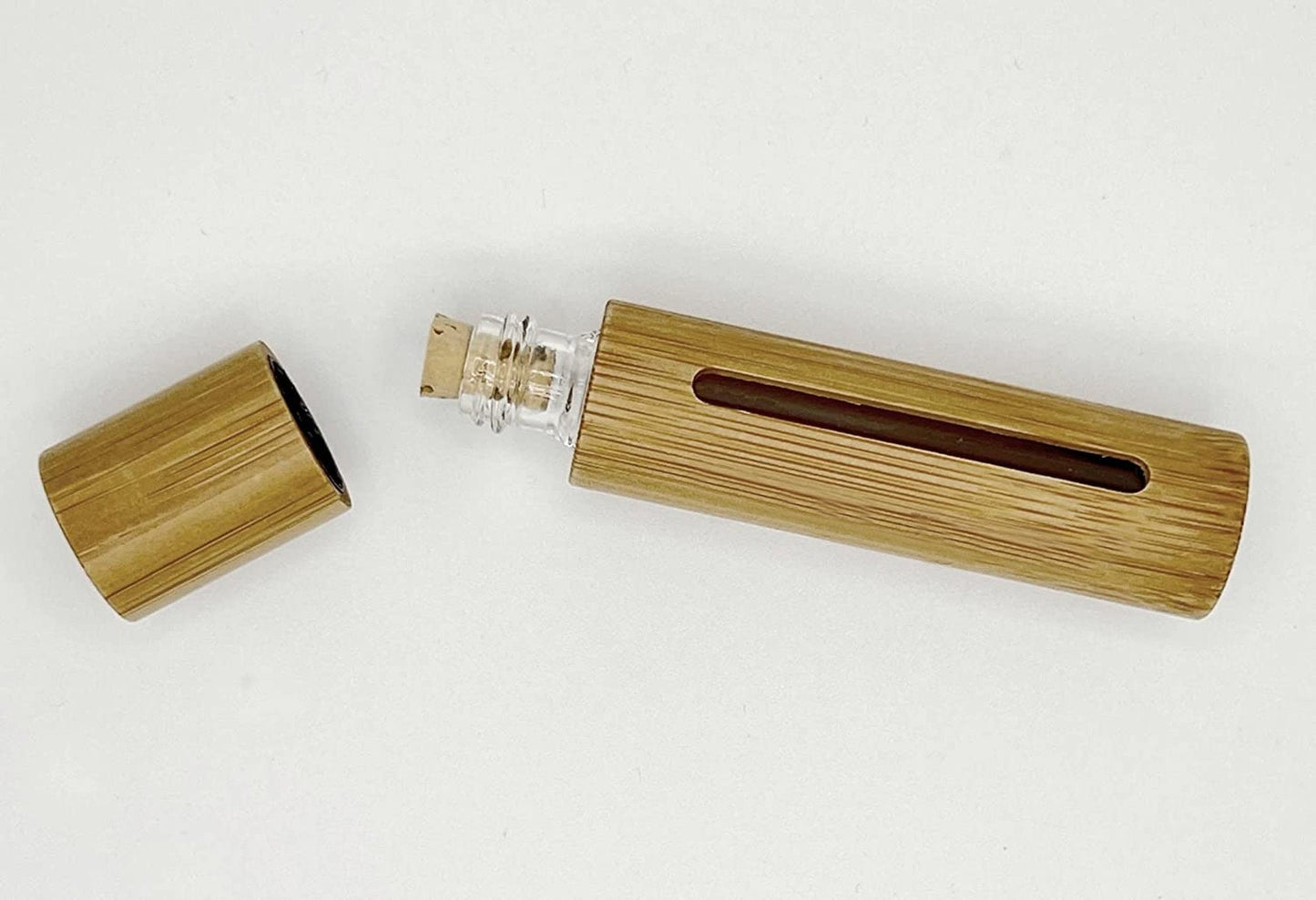 New ENGRAVED "You are always with me Grandpa" Sandalwood Cremation Urn / Scattering Tube with Window - Fits Pocket or Purse, TSA Compliant