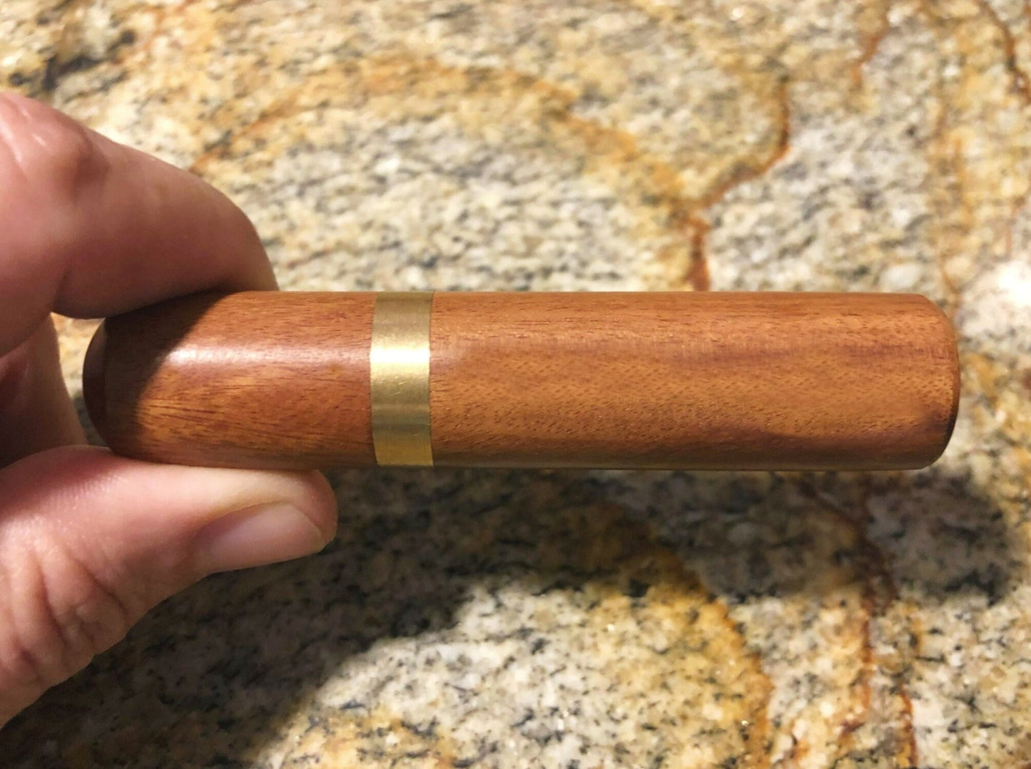 Set of Three Natural Rosewood Cremation Urns / Scattering Tubes - Fits in Pocket/Purse, TSA Travel Compliant, in Velvet Pouches