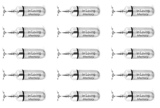 Set of 15 ENGRAVED Brushed Silver Cremation Urn Necklaces "In Loving Memory" Memorial Jewelry, Ash Necklace, Urn For Human Ashes, Pet Ashes