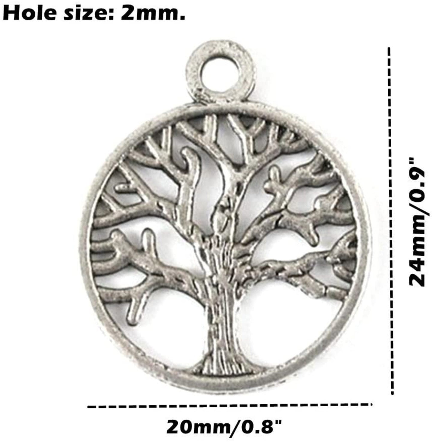 CUSTOM ENGRAVED Set of FIVE Brushed Silver Tree Of Life Cremation Urn Necklace, Memorial Jewelry, Urn Necklace, Urn Jewelry, Personalized