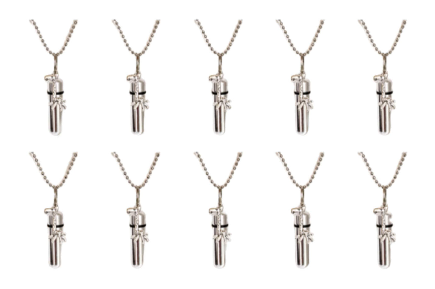 Lovely Set of 10 Silver GIRAFFE CREMATION URN Keepsake Necklaces, Ashes Jewelry, Cremation Jewelry, Personalized Urn, Mourning Jewelry