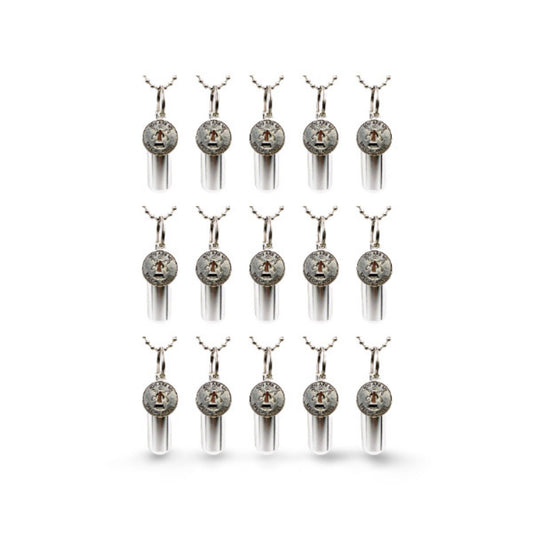 Set of 15 "You Are My Special Angel" Cremation Urns on 24" Ball Chain Necklaces, Ashes Urn Jewelry, For Human Ashes, Pet Ashes, Personalized