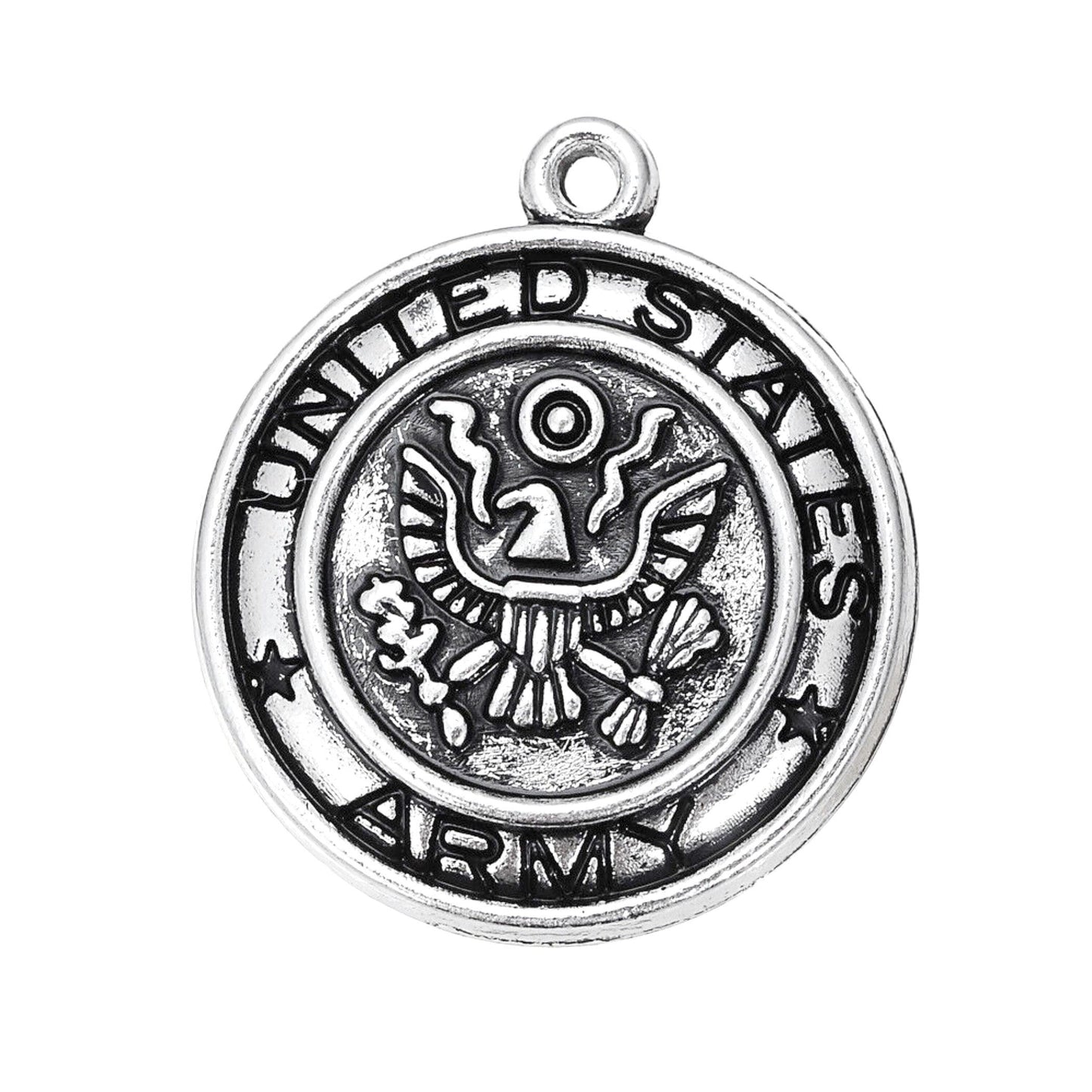 Military Cremation Urns on Swivel Steel Keychains with ARMY MEDALLION - Memorial Jewelry, Cremation Keepsake, Personalized Urn, Pet Urn