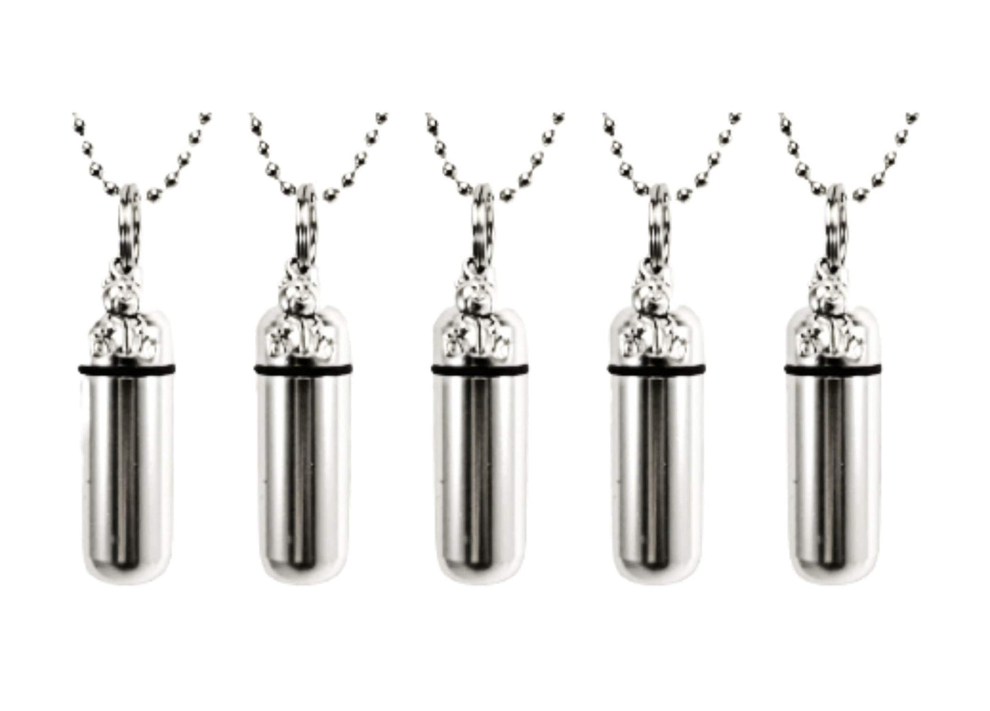 Set of FIVE Teddy Bear Cremation Urn Necklaces - Memorial Jewelry, Child Loss, Urn Keepsake, Ashes Necklace, Baby Urn, Personalized Urn