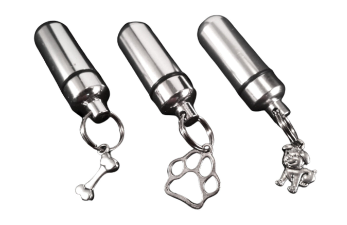 Set of Three "Puppy Dog" Cremation Urn Keepsakes - Memorial Jewelry, Pet Urn, Pet Ashes, Mourning Jewelry, Dog Urn, Personalized Urn