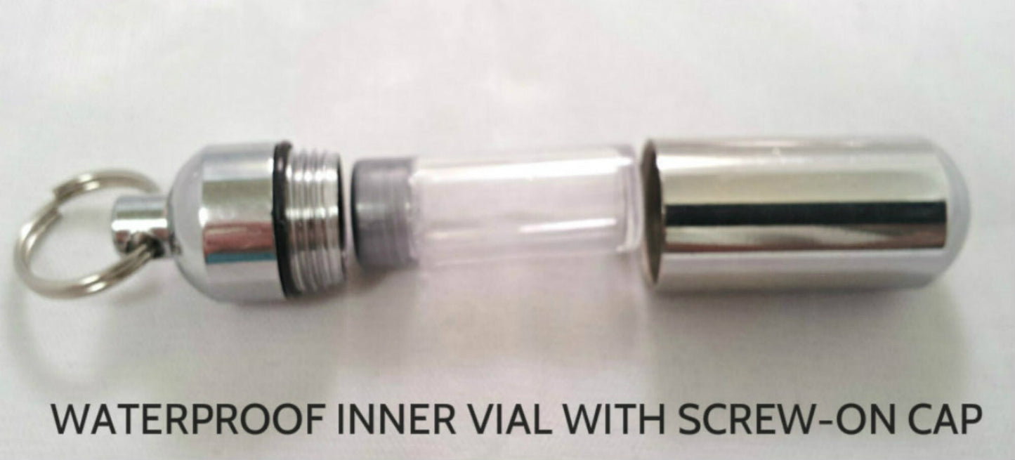 Roadster Motorcycle CREMATION URN on 24" Ball Chain Necklace with Pouch - Memorial Jewelry, Ashes Keepsake, Child Urn, Personalized Urn