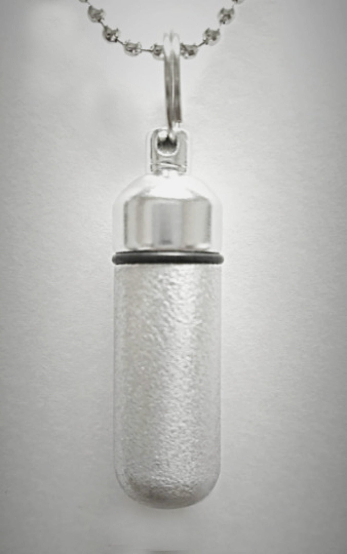 Set of THREE Classic Brushed Silver CREMATION URN Necklaces, Includes Velvet Pouches & Fill-Kit, Custom Engravable - Pet Urn, Child Urn, Etc