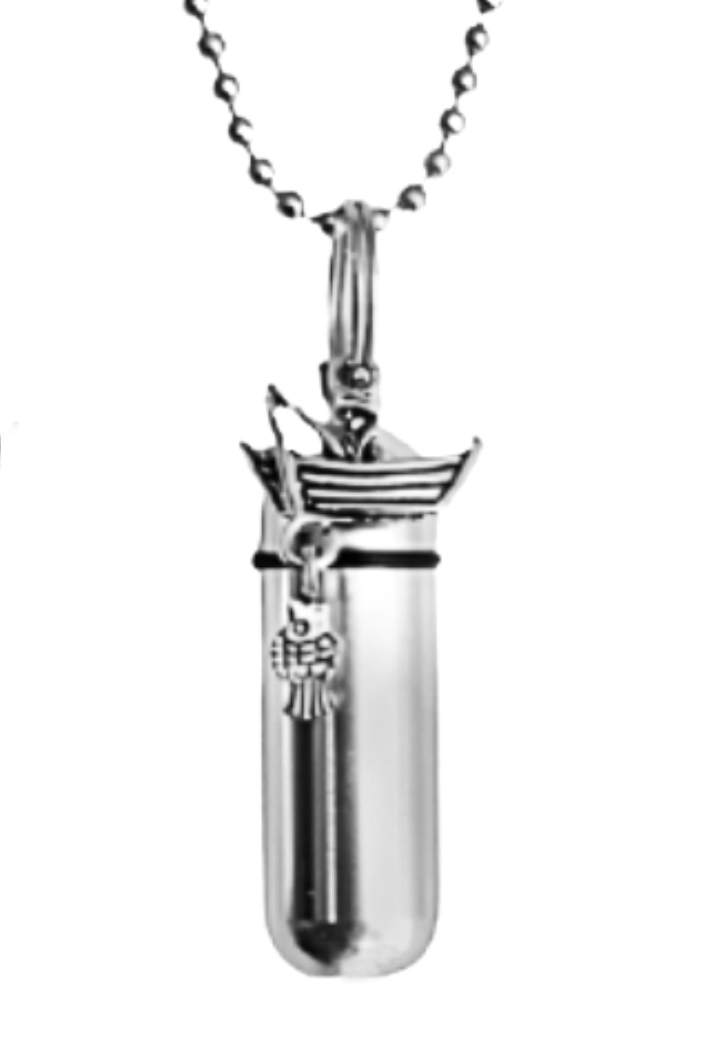 FISHERMAN Fishing Set of Two Cremation Urn Necklace & Urn Keychain (as shown) - Mourning Keepsake, Memorial Jewelry, Personalized Urns