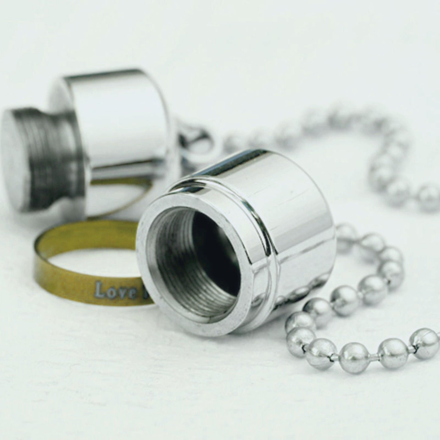 High Quality Stainless Steel Cremation Urn Pet/Human Ash Capsule Necklace, Pill Shape, Keepsake, Urn Jewelry, Mourning Jewelry, Child Loss