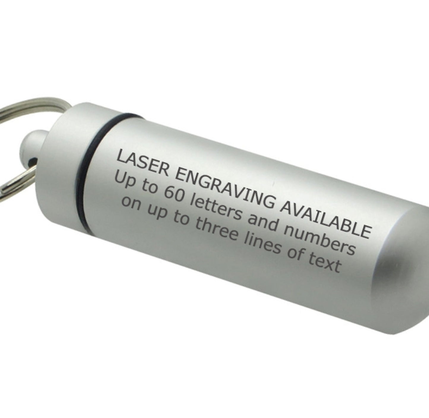 Classic Silver Anointing Oil / Essential Oil Keychain, Keepsake - Includes Black Velvet Pouch, and Fill Kit - Custom Engraving Available
