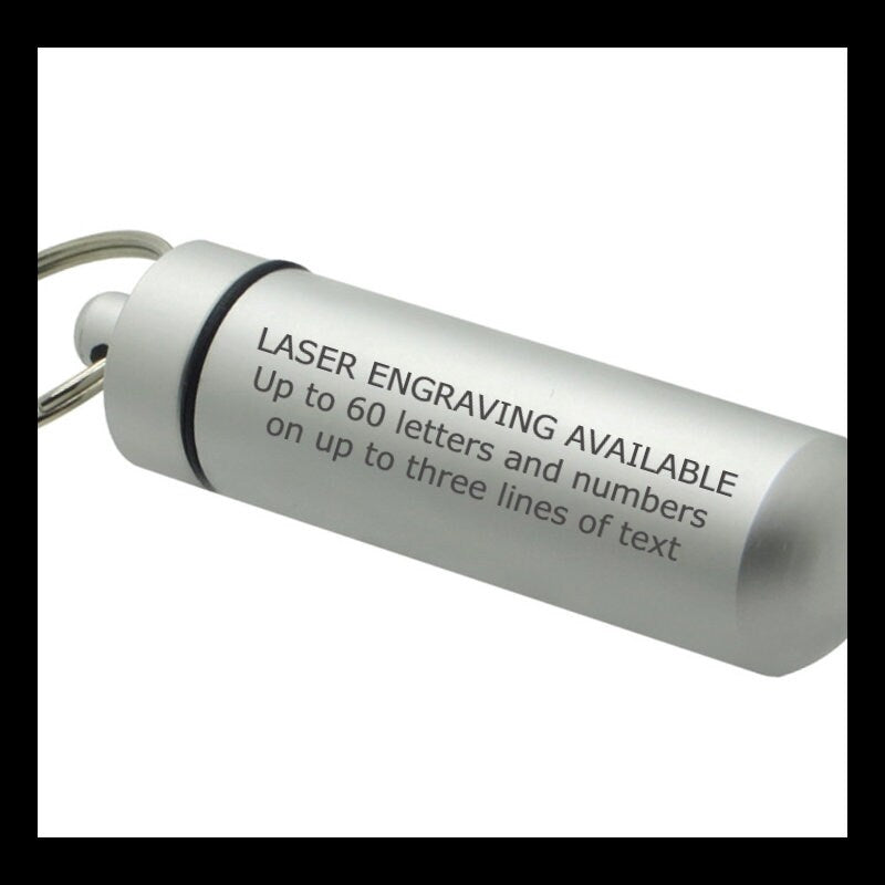 Set of 5 Classic Silver Cremation Urns with Puffed Heart on Steel Swivel Key Rings - Urn Jewelry, Ashes Keepsake, Mourning Jewelry, Pet Urn