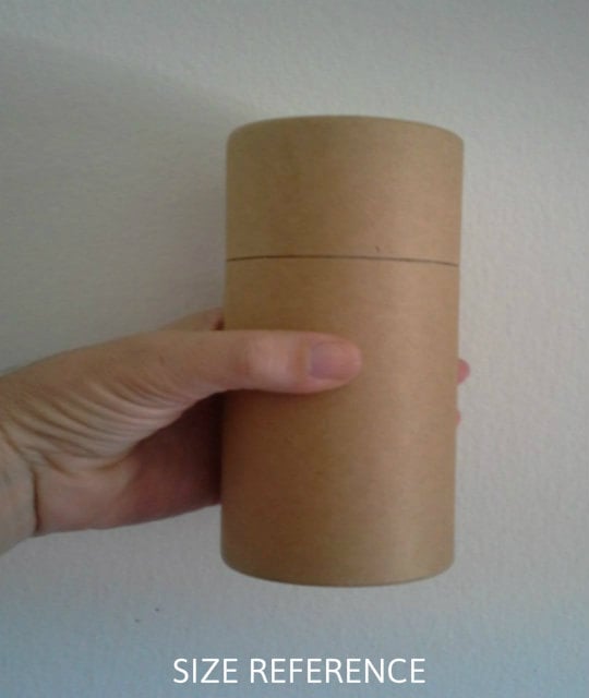 SET OF THREE Eco-Friendly Cremation Urn Scattering Tubes w/Telescopic Lids - Natural/Biodegradable - Style "Hallowed Ground"