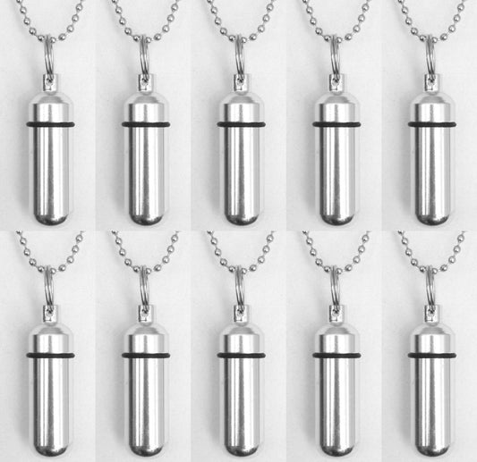 Set of TEN Classic Silver CREMATION URN Necklace with Engraved "Love Hearts", Memorial Jewelry, Urn For Human Ashes, Pet Urn, Personalized