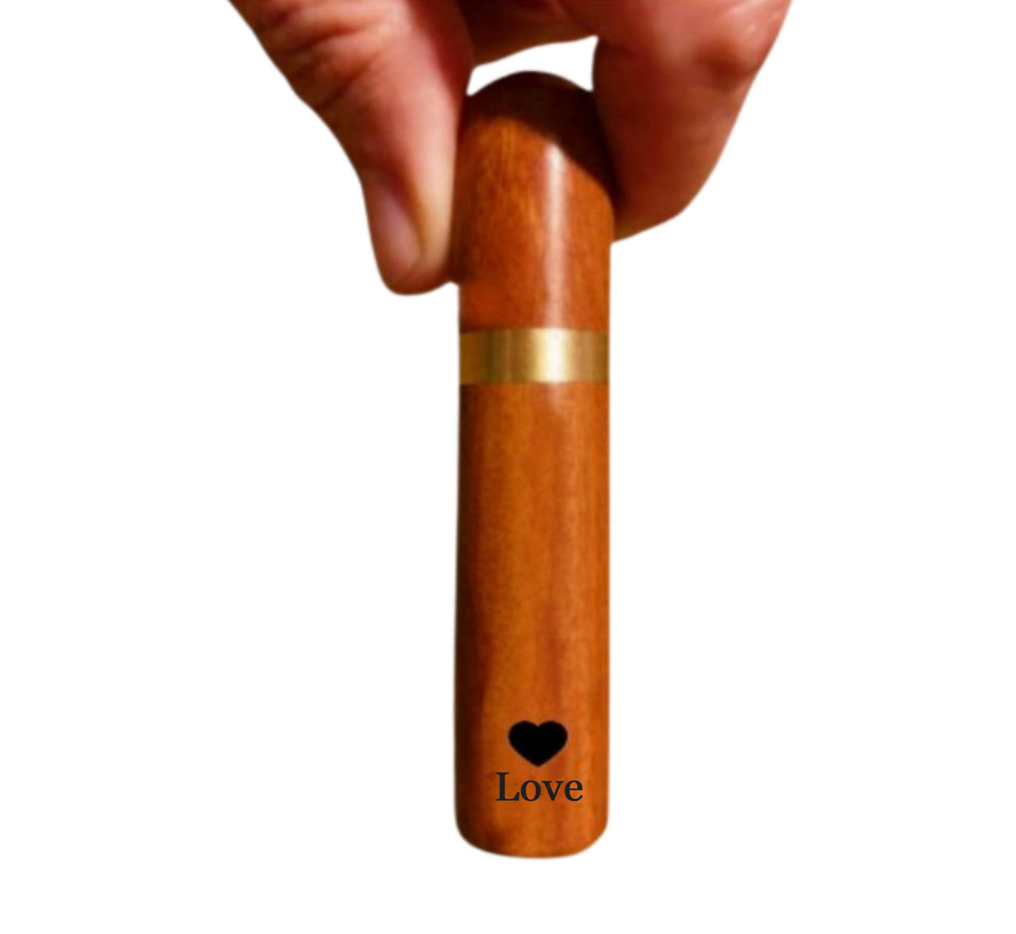 Laser Engraved "Love Heart" Rosewood Cremation Urn/Scattering Tube: TSA Compliant for travel.