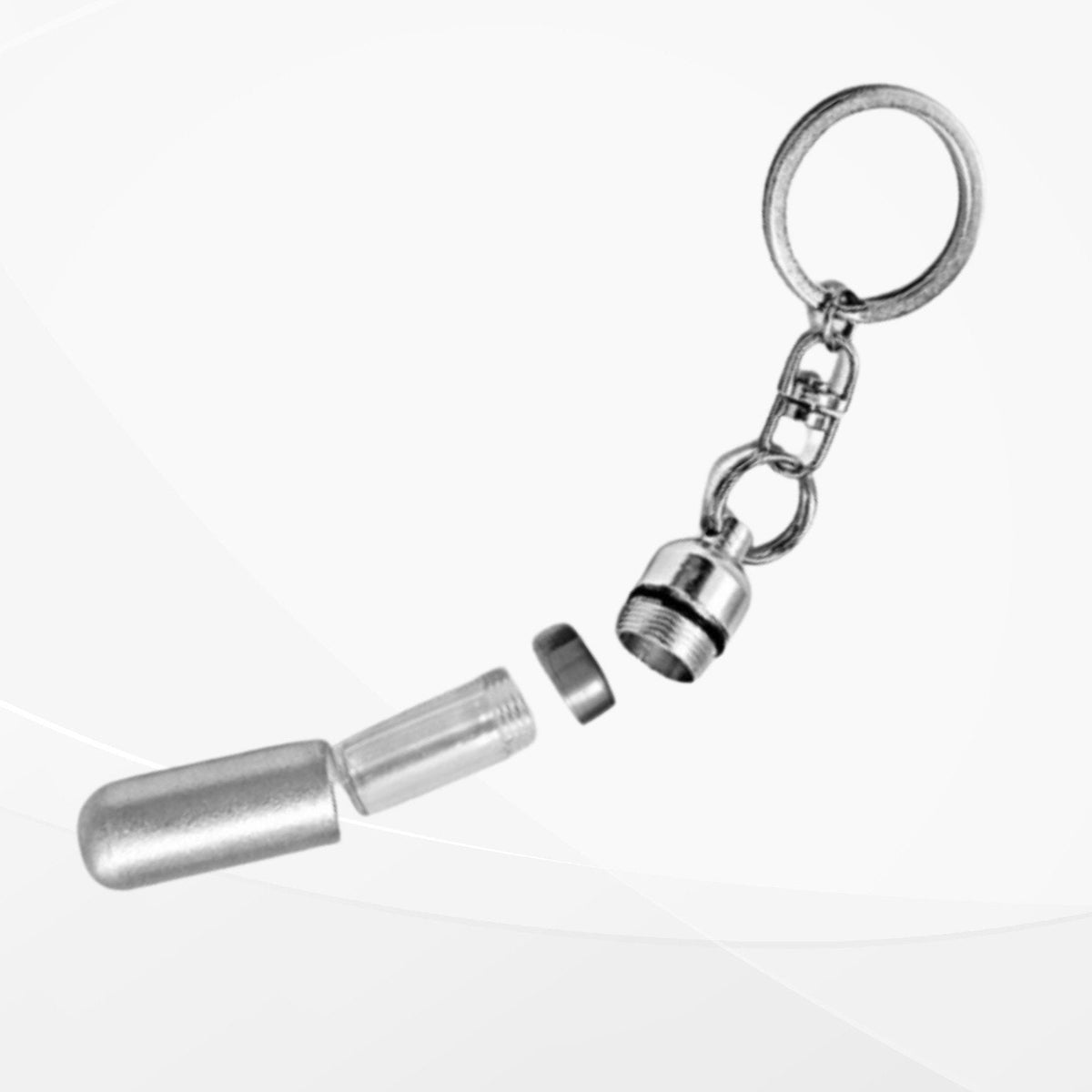 Army Medallion Cremation Urn Keychain - Engraved Flag Memorial Keepsake