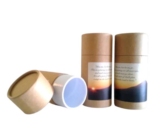 Set of Three Biodegradable Cremation Scattering Tubes - Sunset Motif - TSA Compliant for Travel