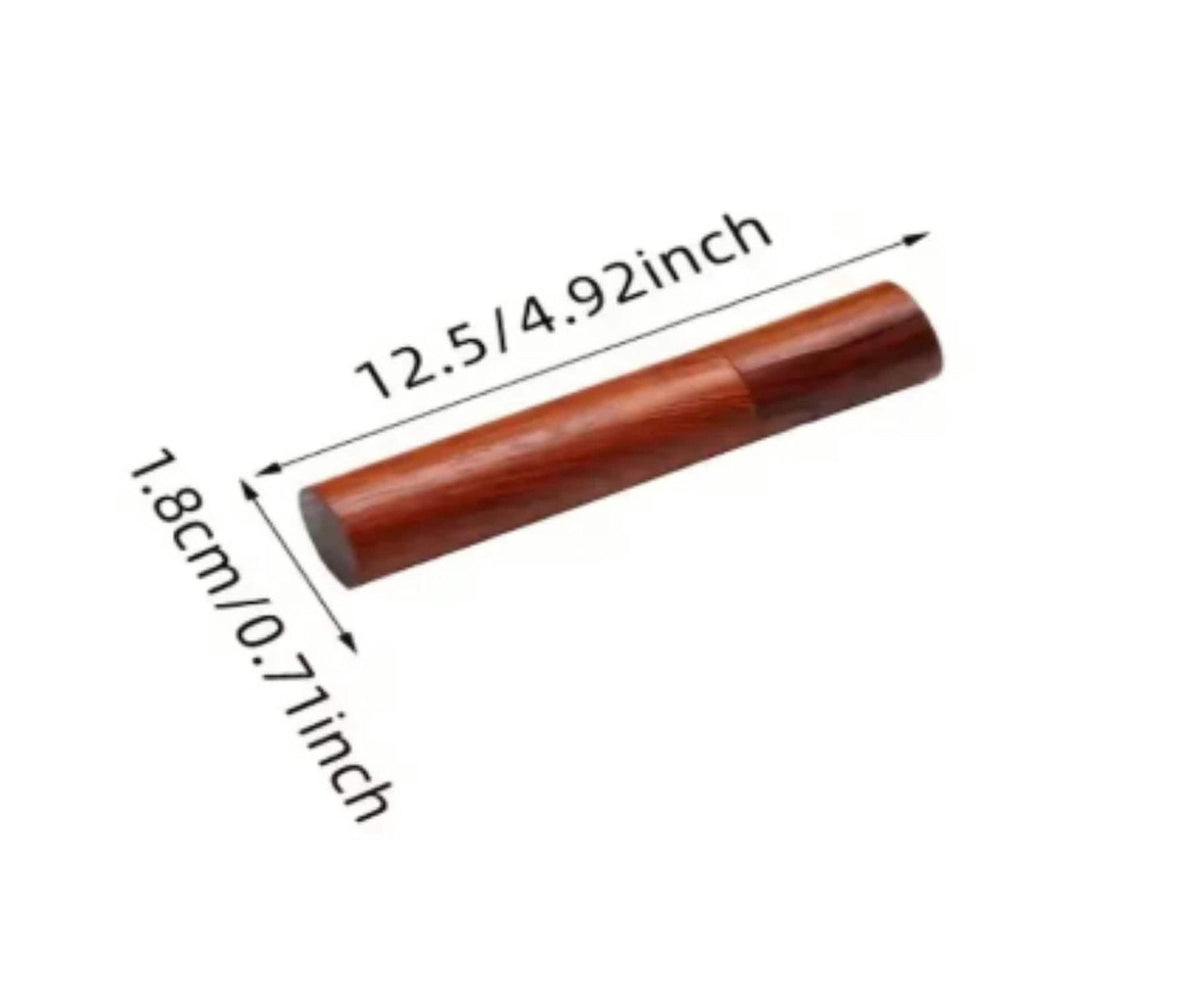 Acacia Cremation Urn Scattering Tube: Engraved 'Walk With Me Grandpa'