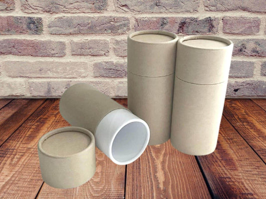 Three Eco-Friendly Cremation Scattering Tubes w/Telescopic Lids - Natural/Biodegradable - TSA COMPLIANT