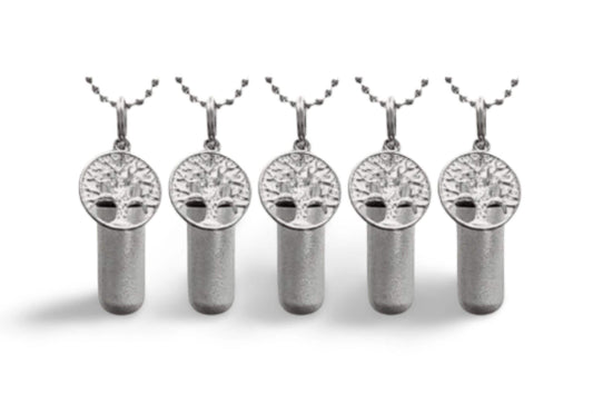 Tree of Life Cremation Urn Necklaces - Set of Five Personalized Keepsakes