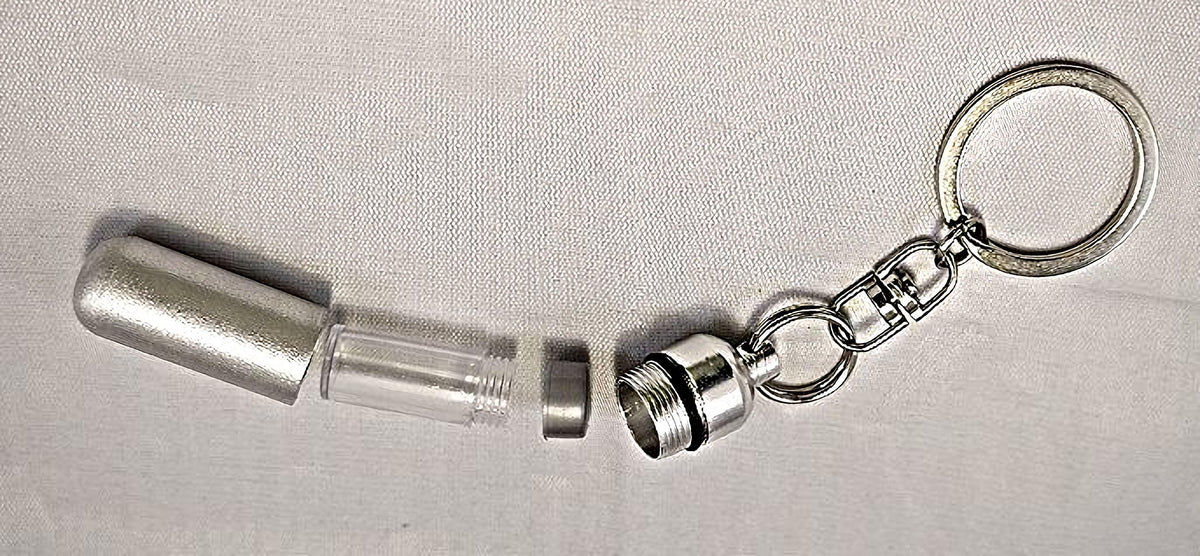 Assorted Cremation Urn Keychains: Silver Rose, Tree, Butterfly, Cross, Heart,Angel - Engraving Available!