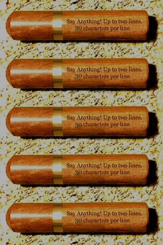 Set of FIVE PERSONALIZED Rosewood Cremation / Scattering Tubes - Fits Pocket/Purse, Perfect for Travel, TSA Compliant