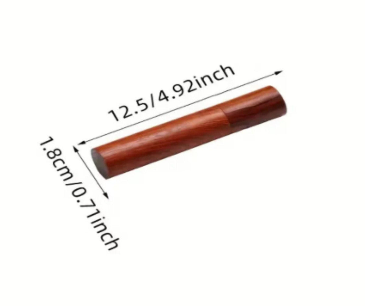 Acacia Wood Cremation Scattering Tube with Lid - Biodegradable,  ENGRAVED: "Always In My Heart"
