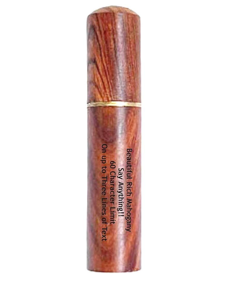 Five Mahogany Urns/Scattering Tubes - Fits in Pocket/Purse, TSA Compliant for travel - ENGRAVING INCLUDED!