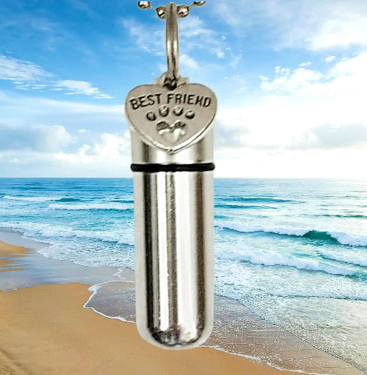 Dog/Cat/Pet "BEST FRIEND" Complete Set - Cremation Urn Necklace