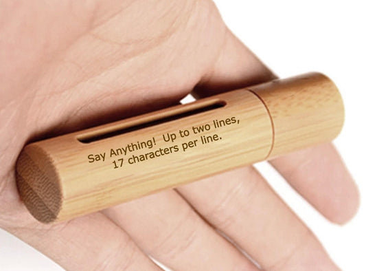 Custom Engraved Sandalwood Cremation Keepsake, with Window  – TSA Compliant For Travel