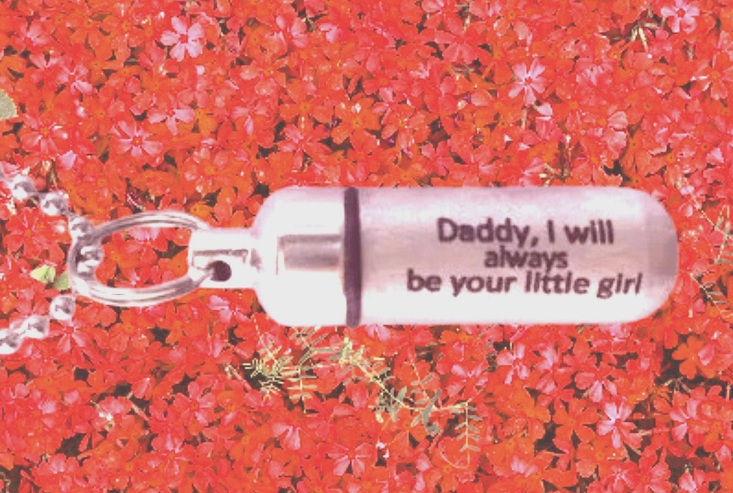 Laser Engraved CREMATION URN Necklace "Daddy, I will always be your little girl"