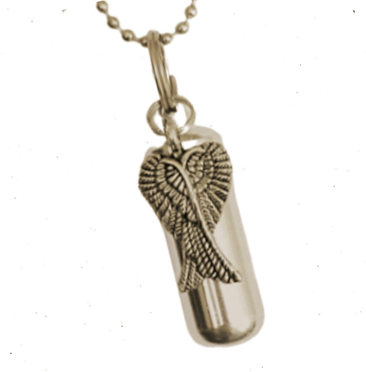 15 Beautiful Cremation Urns w/Crossed Angel Wings on 24" Necklaces