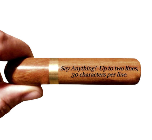 Natural Rosewood Cremation Urn / Scattering Tube - Fits in Pocket/Purse, Perfect for Travel, TSA Compliant, Very Secure - ENGRAVABLE!!