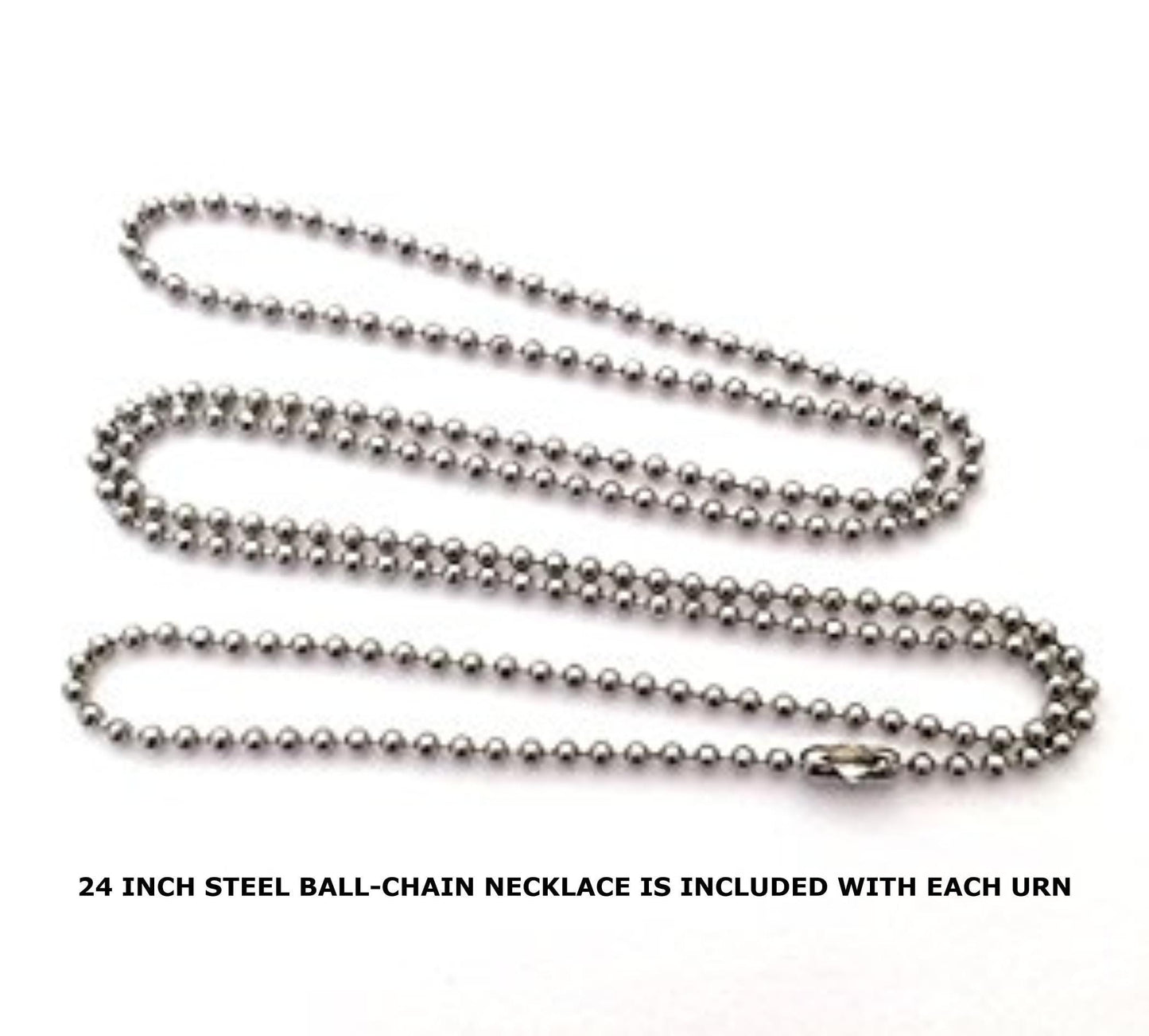 ENGRAVED "My Brother My Hero" Brushed Silver Cremation Urn Necklace w/Velvet Pouch & Fill Kit