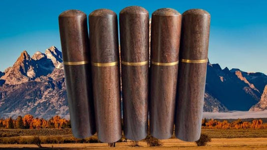 Set of FIVE WALNUT Cremation Urns/Scattering Tubes - TSA Compliant for Travel