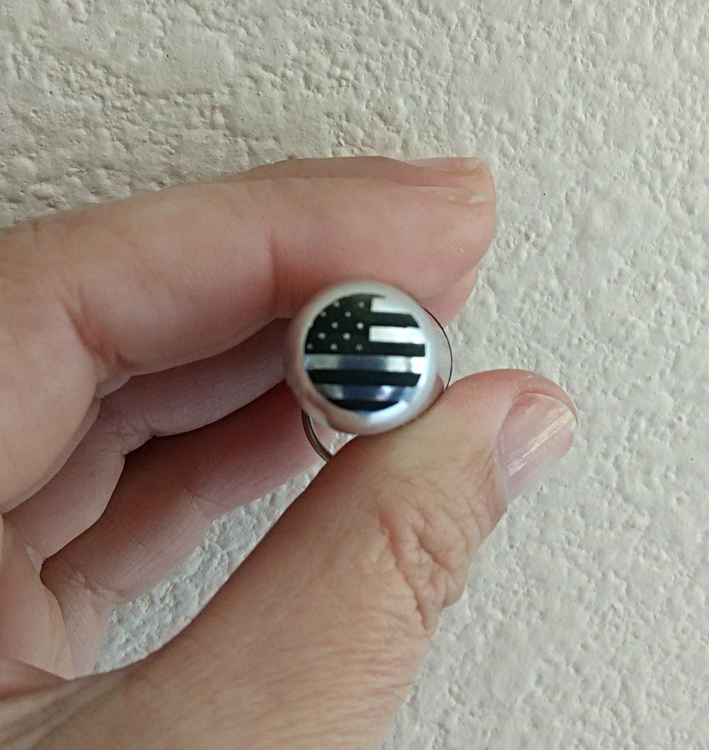 Silver Motorcycle CREMATION URN  on 24" Ball Chain Necklace with Engraved US Flag - Includes Pouch & Fill Kit - Memorial Jewelry