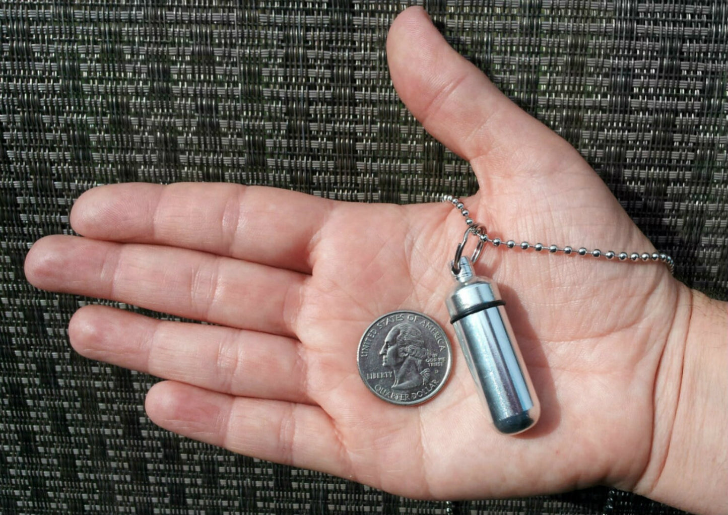 Set of 3 Polished Silver Angel Wings ANOINTING OIL Holder with 3 Velvet Pouches, 3 Steel Ball-Chain Necklaces