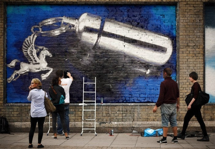 Pegasus Winged Horse - Memorial CREMATION URN Keepsake Keychain - with Velvet Pouch and Fill Kit