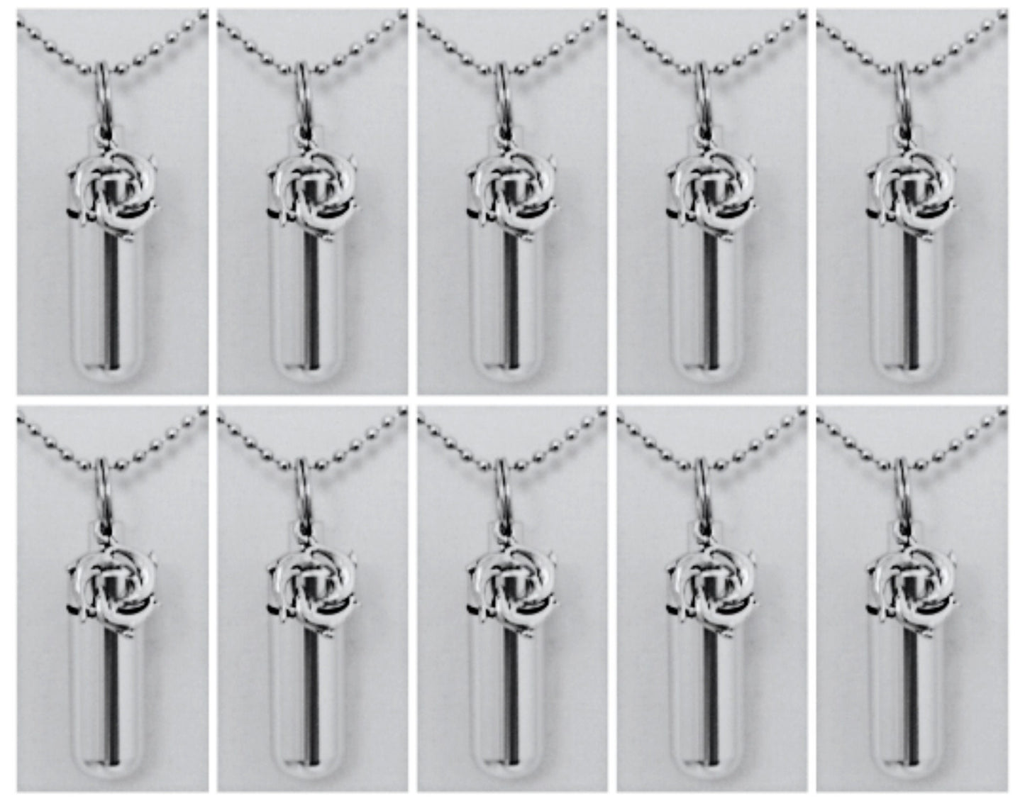 Set of TEN "Circle of Dolphins" CREMATION Urn Necklaces, Mourning Jewelry, Ashes Necklace, Urn Keepsake, Personalized Urn, Memorial Keepsake