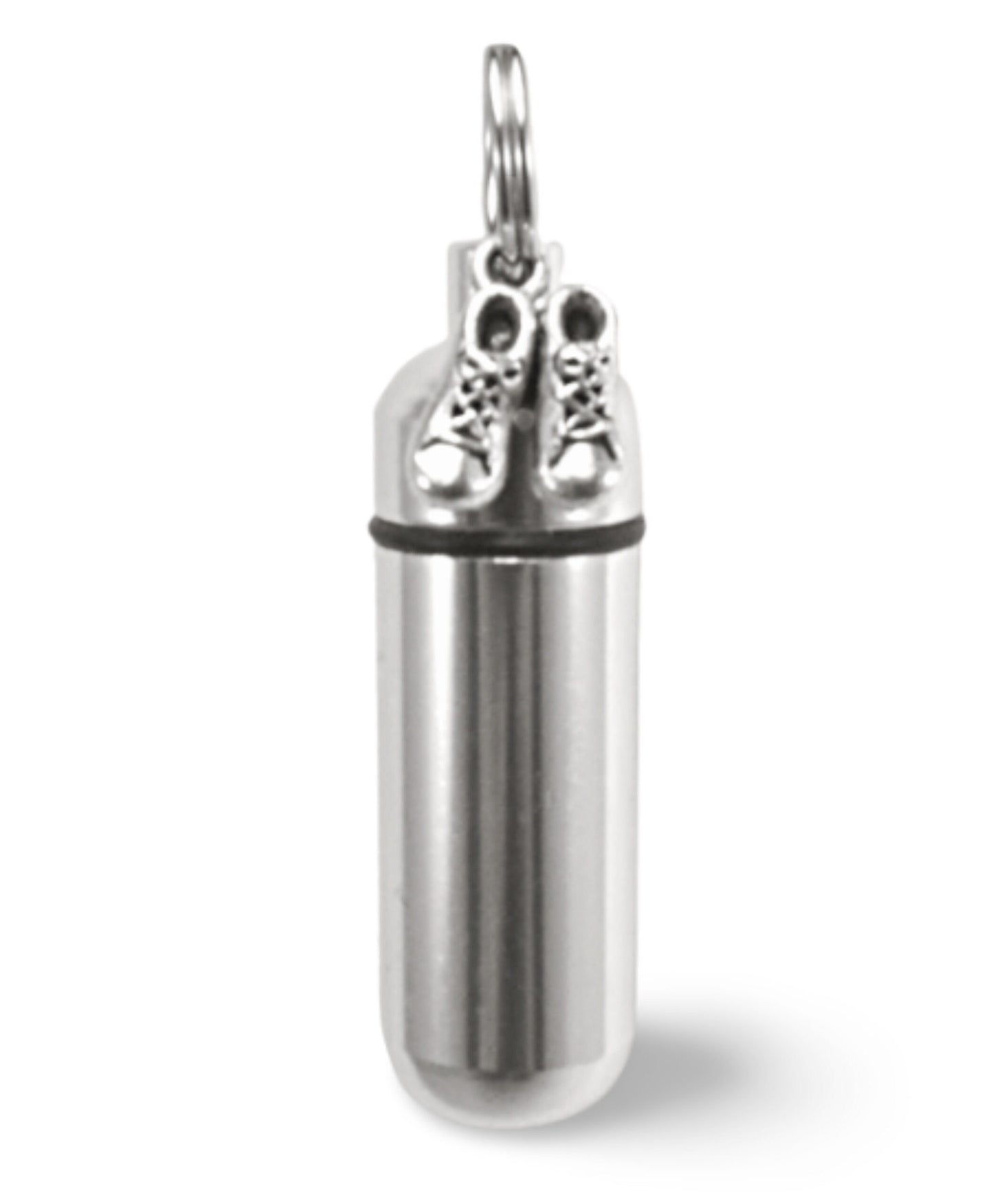 Set Of Five Silver Infant/Baby CREMATION URN NECKLACE with Baby Shoes - Child Urn, Baby Urn, Child Loss, Ashes Jewelry, Personalized Urn