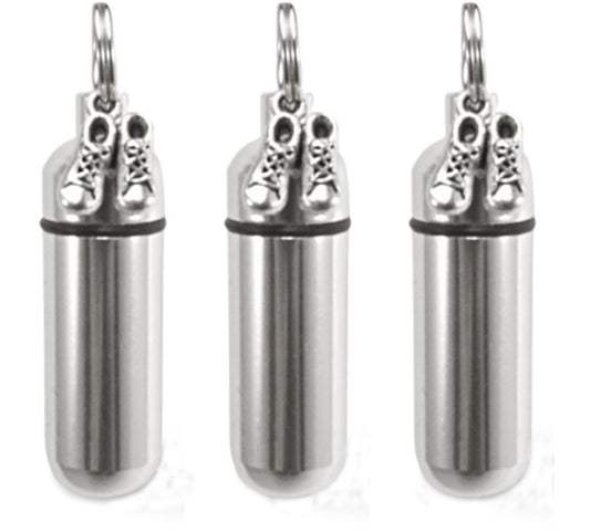 Set Of Three Silver Infant/Baby CREMATION URN NECKLACE with Baby Shoes - Child Urn, Baby Urn, Child Loss, Ashes Jewelry, Personalized Urn