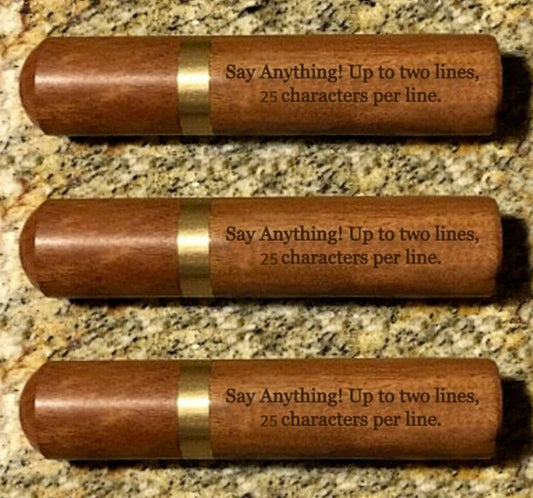 Set of Three PERSONALIZED Rosewood Cremation Urns / Scattering Tubes - Fits Pocket/Purse, Perfect for Travel-TSA Compliant, Custom Engraved