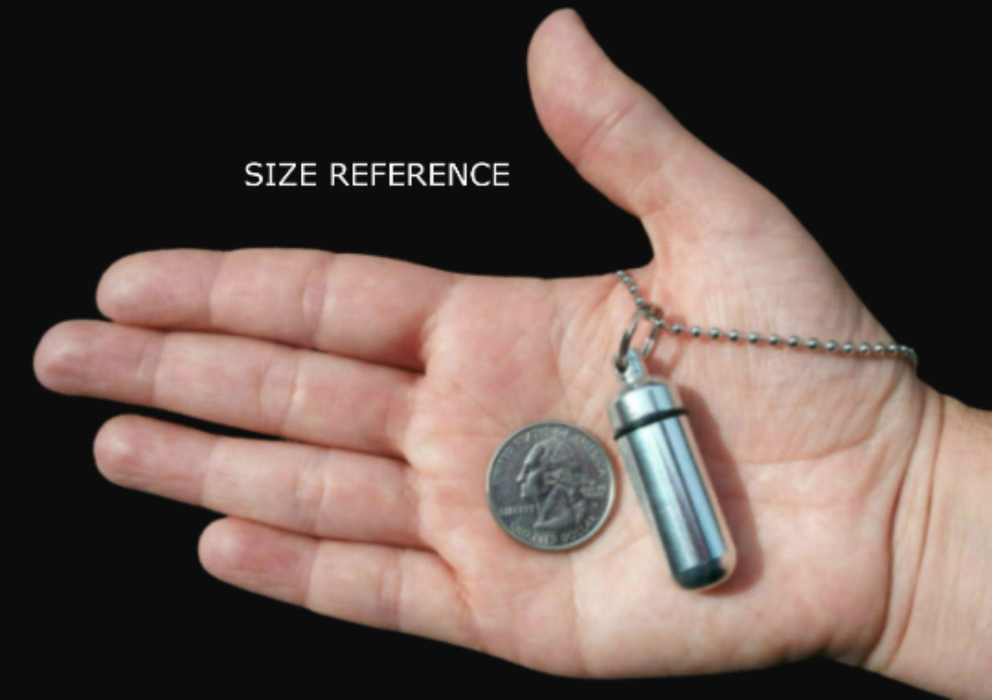 Personal CREMATION URN Necklace with Laser Engraved "LOVE with Cat" Charm - Includes Velvet Pouch, Ball Chain, Fill Kit